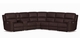 HT Media Grayson 7pc Zero Gravity Power Reclining Sectional Configuration Left Side Console