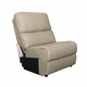 HT Media Grayson Armless Chair in Leather Beige
