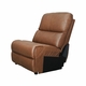 HT Media Grayson Armless Chair in Leather Caramel