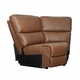 HT Media Grayson Armless Chair in Leather Caramel