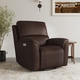 HT Media Grayson Power Swivel Gliding Leather Recliner in Leather Umber