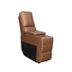 HT Media Grayson Straight Storage Console in Leather Caramel
