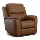 HT Media Grayson Zero Gravity Power Recliner in Leather Caramel