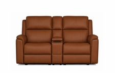 HT Media Grayson Zero Gravity Power Reclining Loveseat w/Console, Power Headrests & Lumbar, USB