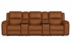 HT Media Grayson Zero Gravity Power Reclining Row of 3 Sofa w/Consoles