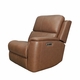 HT Media Grayson Zero Gravity RAF Power Leather Recliner in Leather Caramel