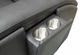 HT Media Rowan Recliner Gunmetal Grey Hidden Pop-Out Cupholders