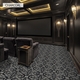 Mansion Home Theater Carpet Charcoal in Room