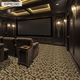 Mansion Home Theater Carpet Espresso in Room