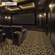 Mansion Home Theater Carpet Midnight in Room