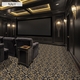 Mansion Home Theater Carpet Navy in Room