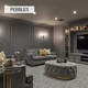 Mansion Home Theater Carpet Pebbles in Room
