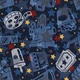 Movies Home Theater Carpet Navy
