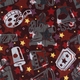 Movies Home Theater Carpet Ruby