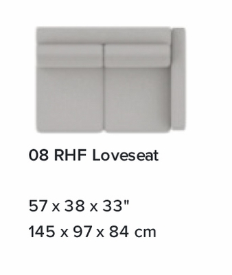 Palliser Pachuca RHF Loveseat