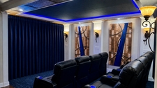 HT Design Lux 133-156 Inch Wide Unlined Home Theater Drapes