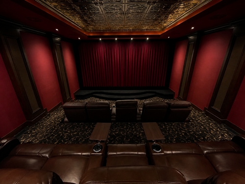 HT Design Lux 181-204 Inch Wide Unlined Home Theater Drapes