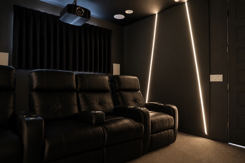 HT Design Lux 205-228 Inch Black Out Lined Home Theater Drapes