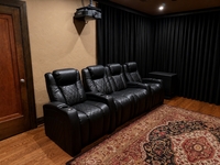 HT Design Lux 61-84 Inch Black Out LinedHome Theater Drapes