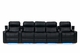 row of 5 theater seating with sofa