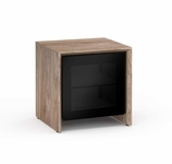 Salamander Designs Barcelona Walnut/Black Glass Single 217 AV Cabinet