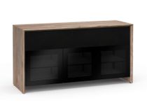 Salamander Designs Barcelona Walnut/Black Glass Triple 339 Speaker Integrated AV Cabinet