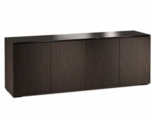 Salamander Designs Manhattan Maro Ebony Quad 347 AV Cabinet w/Glass Top