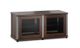 Salamander Designs Synergy 221 Walnut TV Stand Cabinet Alum Posts