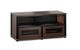 Salamander Designs Synergy Twin Solution 229 Walnut AV Cabinet Black Posts