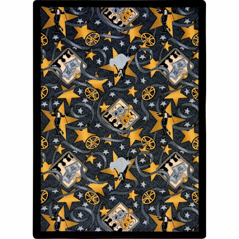 Silver Screen Home Theater Area Rug