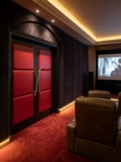 HT Design Three Panel Home Theater Door