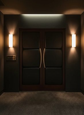 HT Design Three Panel Home Theater Door