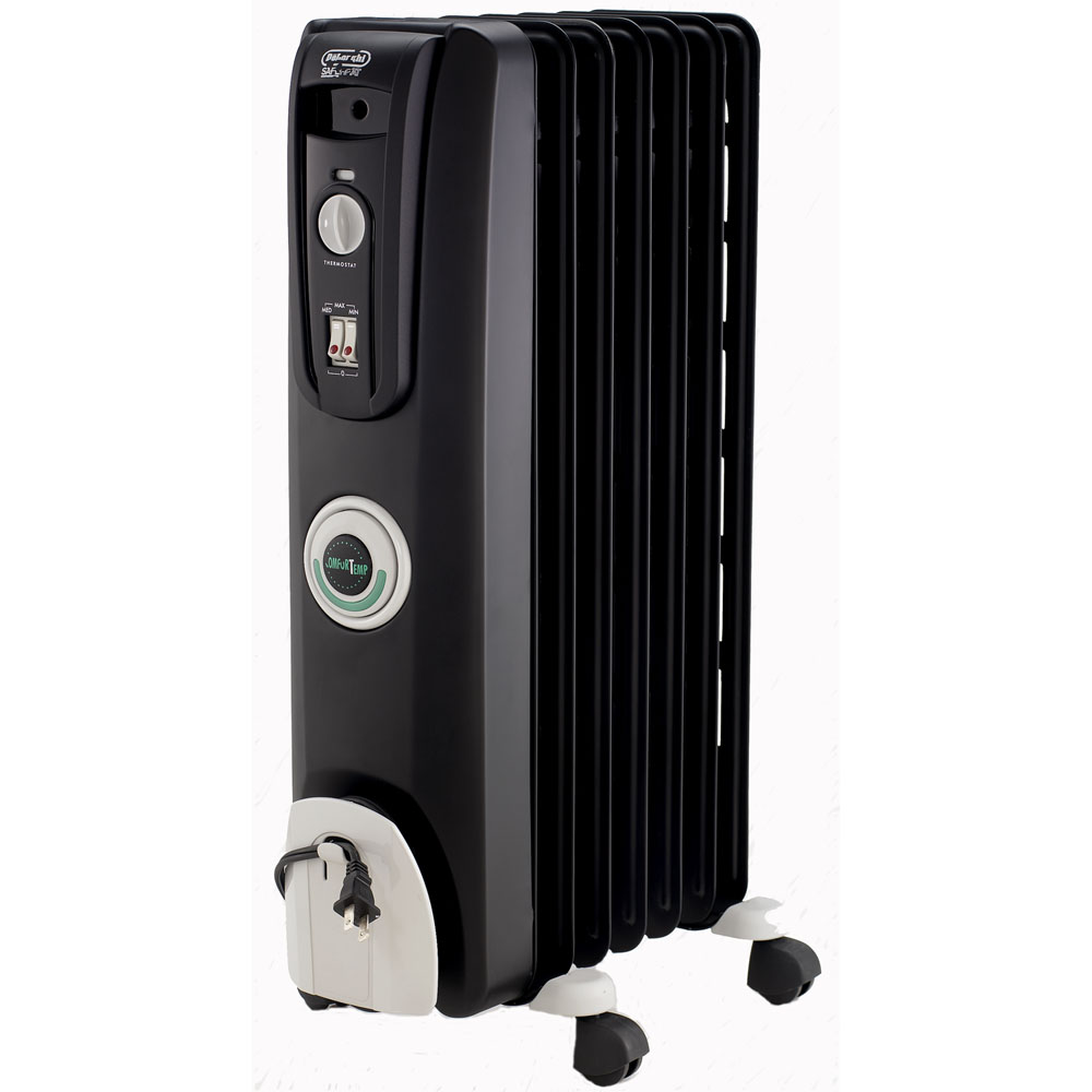 DeLonghi EW7707CB 1,500 watts Safeheat Digital Oil-Filled Radiant Heater, 3  setting, ComforTemp control, 8-Hr