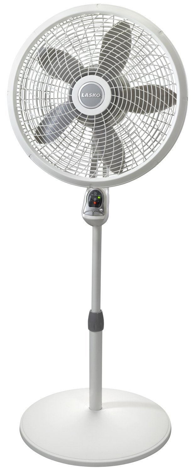 Lasko 1885 18 Cyclone Oscillating Pedestal Fan; 3 Speeds, Tilt u0026  Adjustable Height, Remote Control