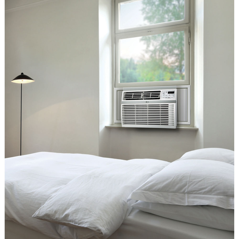 LG LW1216ER 12,000 btu Energy Star Window Air Conditioner, EER 12.1, Fan  only Mode, Energy Saver, Remote, On/Off 24-Hr Timer, Up to 550 Sq ft