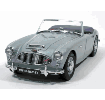 1957 Austin Healey 100-6 diecast model car 1:18 scale diecast by