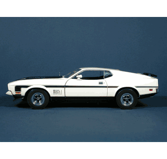 1971 Mustang Mach 1 ミニカー 1:18スケール 1/18 Sunstar 1971 Ford Mustang Mach 1 (Black) Diecast Car