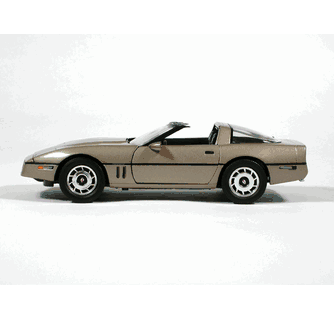 1984 Corvette model die cast car 1:18 diecast by Ertl - Metallic Gold