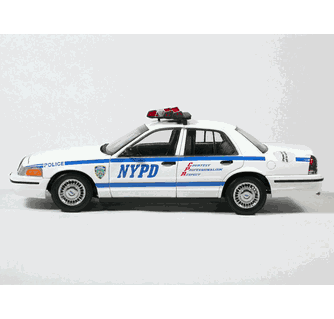 1999 Ford Crown Victoria NYPD Police Car diecast model car 1:18