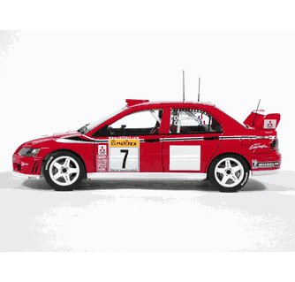 2002 Mitsubishi Lancer EVO VII WRC - #7 diecast model car 1:18