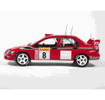 2002 Mitsubishi Lancer Evolution EVO VII WRC #8 diecast model car