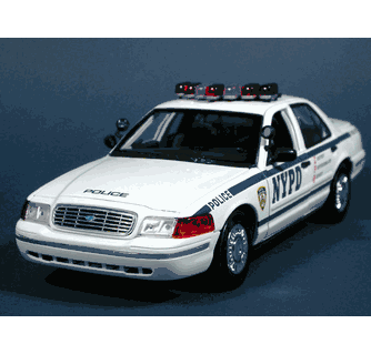 2004 Ford Crown Victoria NYPD Police Car diecast model car 1:18