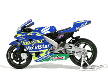 2004 Honda RCV 211 #45 Colin Edwards Diecast Motorcycle Model 1:18 scale die cast from Maisto - Blue