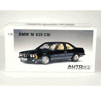 BMW M 635 CSI diecast model car 1:18 scale die cast by