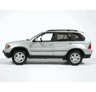BMW X5 4.4i diecast model car 1:18 die cast by Anson - Silver