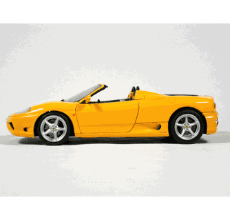 Ferrari 360 Spider diecast model car 1:18 die cast by Hot Wheels
