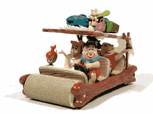 The Flintstones Flintmobile diecast model car 1:18 scale die cast by Ertl