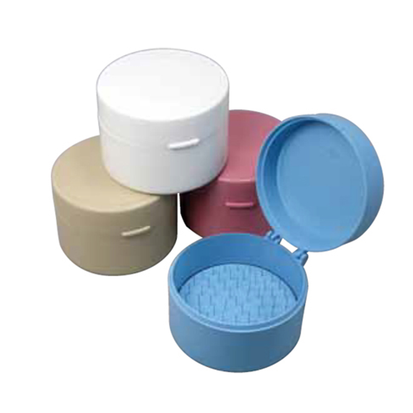 Dental Round Cotton Roll Holder With Embedded Placement Pins – Yellow Dispenser