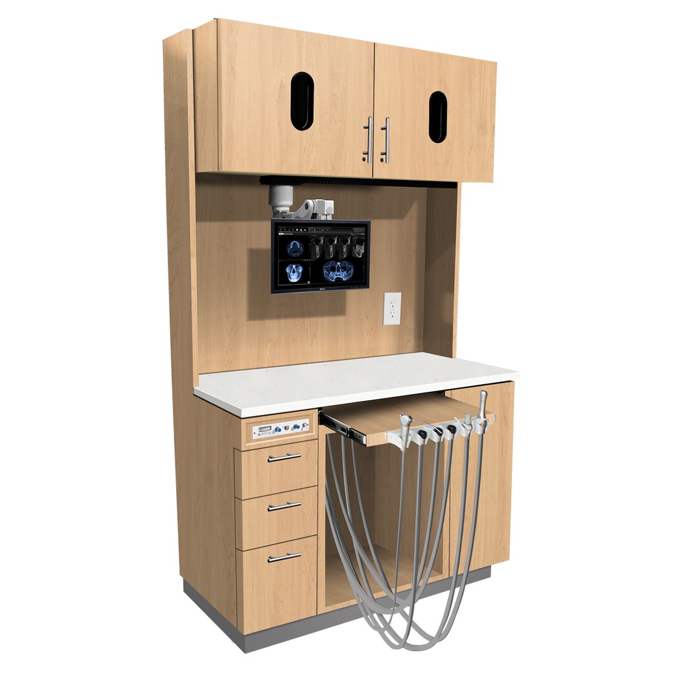 E Series 12 O' Clock Dental Kensington Maple