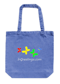 15"x15"x4" Denim or Black Canvas Tote Bags with Full Color DTF Print of Your Artwork/Logo - 50 Minimum